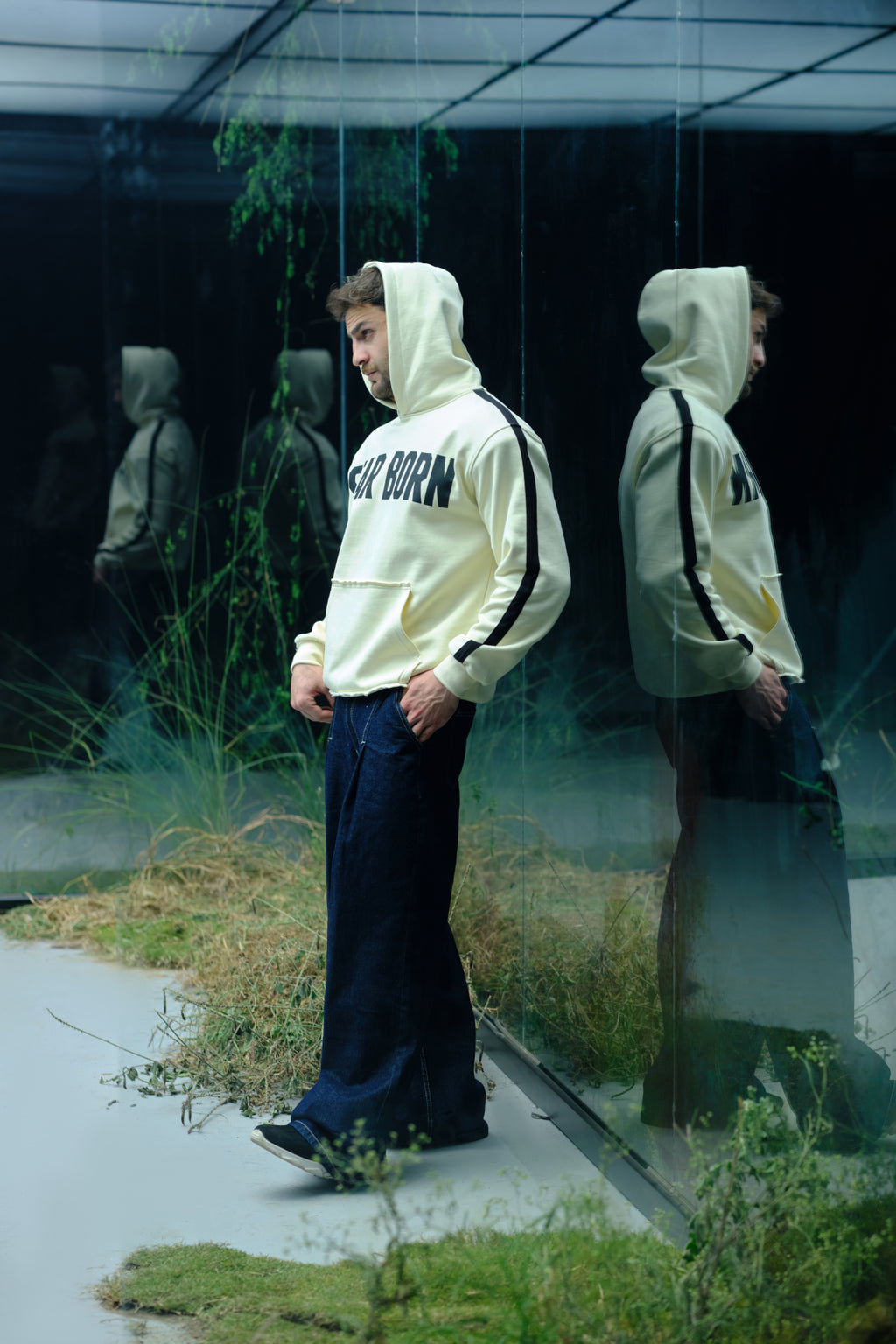 SCAR BORN HOODIE (BEIGE SCAR BORN)