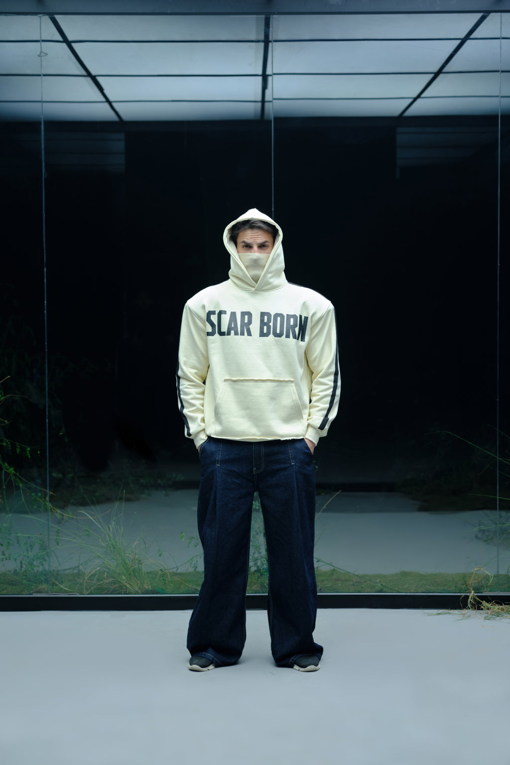 SCAR BORN HOODIE (BEIGE SCAR BORN)