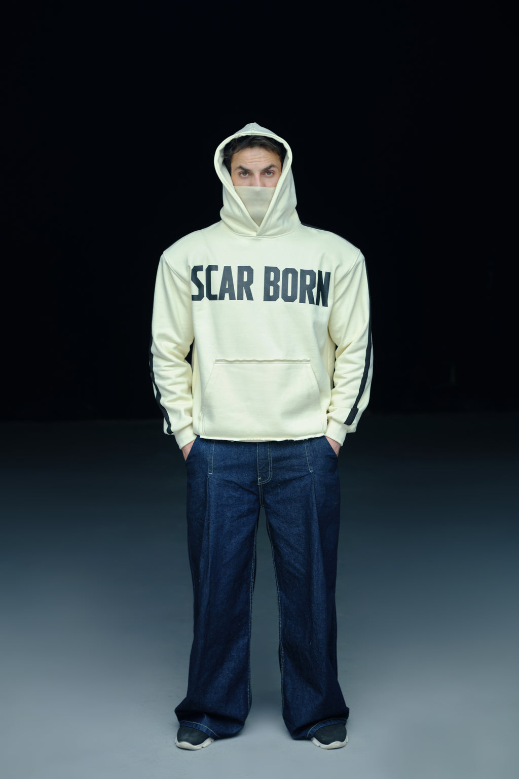 SCAR BORN HOODIE (BEIGE SCAR BORN)