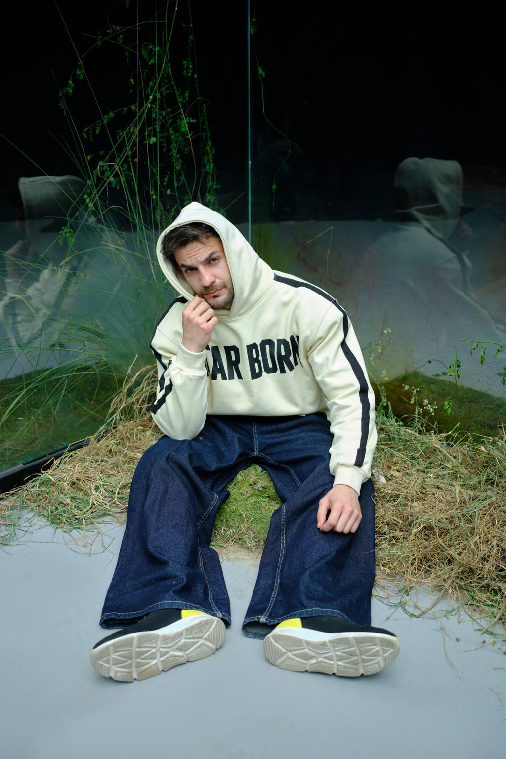 SCAR BORN HOODIE (BEIGE SCAR BORN)